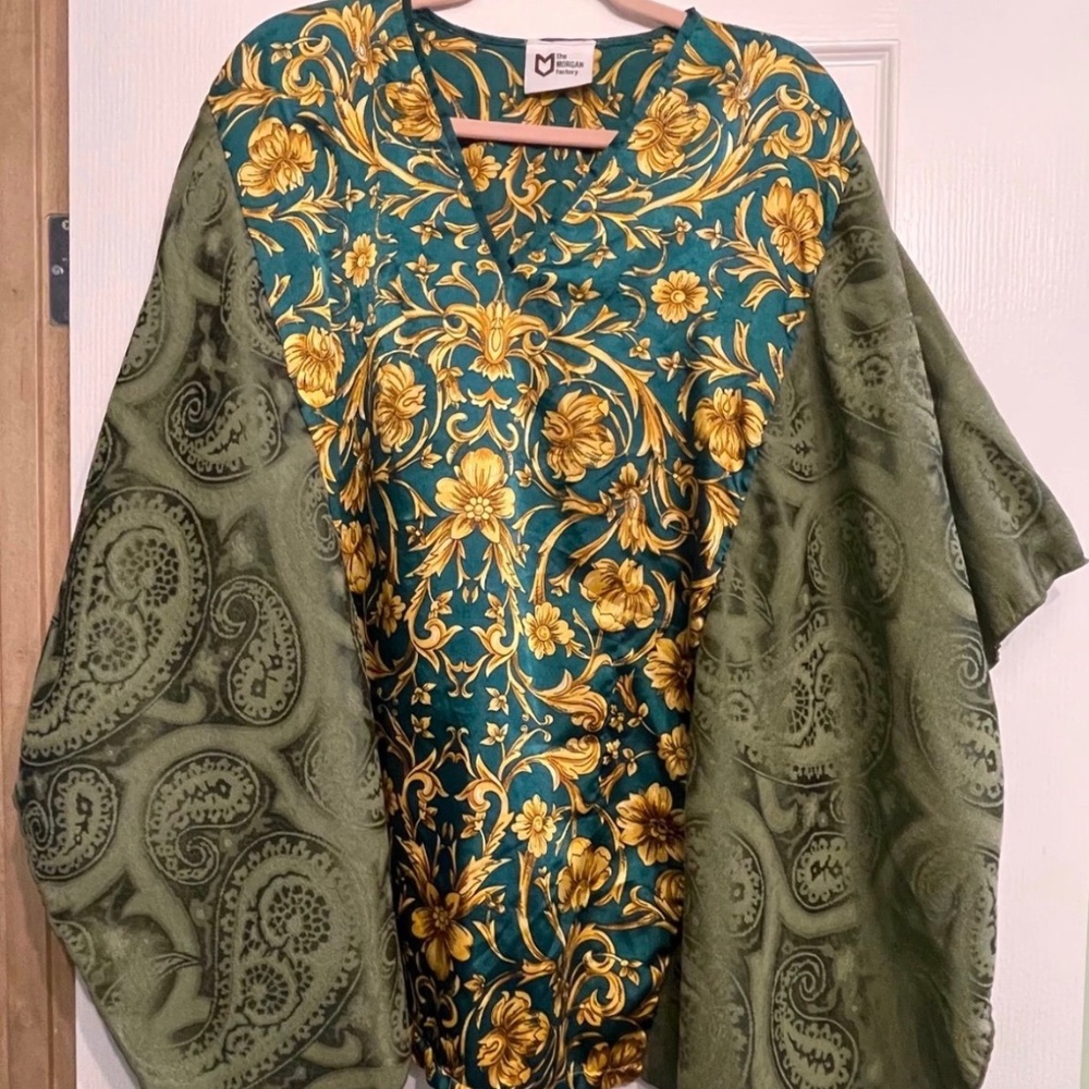 Upcycled Poncho style top from The Morgan Factory